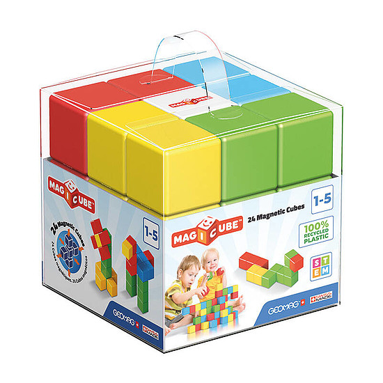 Geomag Magicube Color Recycled Crystal magnetic blocks 24 db GEO-056