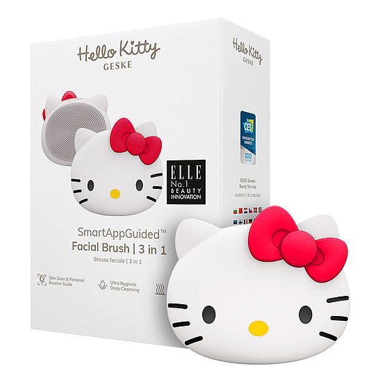 Geske 3 az 1-ben Okos arctisztító kefe, Hello Kitty gyöngyház (HK000016ST01)