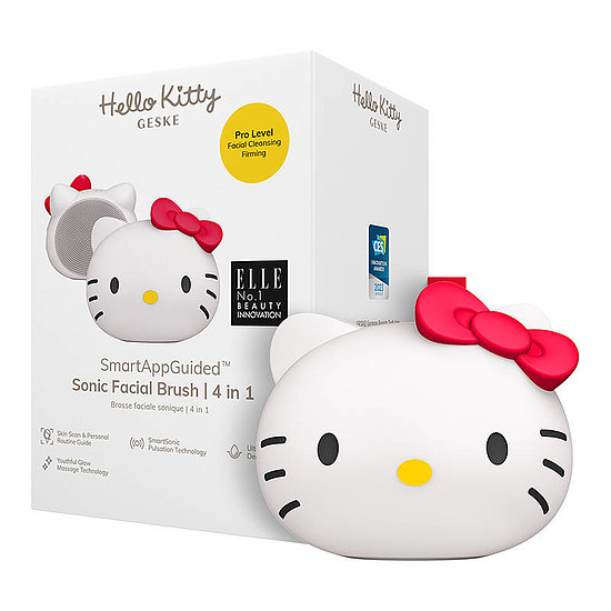 Geske 4 az 1-ben Okos szónikus arctisztító kefe, Hello Kitty gyöngyház (HK000009ST01)