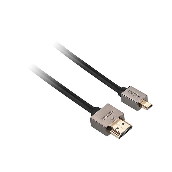 GoGEN HDMI / HDMI micro kábel, 1,5m, v1.4, aranyozott, High speed (GOGMICHDMI150MM01)