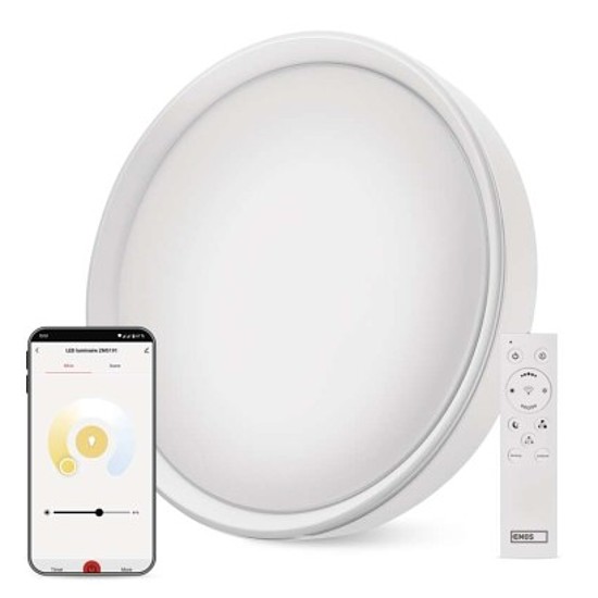 GoSmart LED felületre szerelhető lámpatest, kör alakú, 30W, 1800 lm, RGB, dimmelhető, Wi-Fi