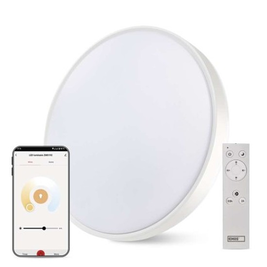 GoSmart LED felületre szerelhető lámpatest, kör alakú, 45W, 2700 lm, állítható színhőmérséklet, dimmelhető, Wi-Fi