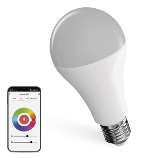 GoSmart LED izzó - A65 - E27 - 14 W (94 W) - 1400 lm - RGB - dimmelhető - Zigbee