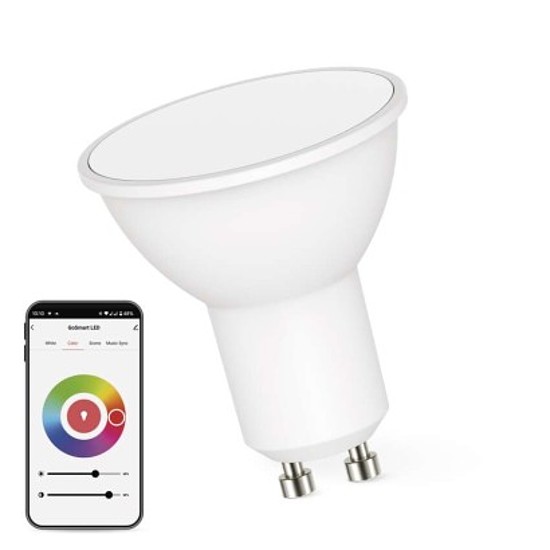 GoSmart LED izzó - MR16 - GU10 - 4,8W (35W) - 400 lm - RGB - dimmelhető - Wi-Fi