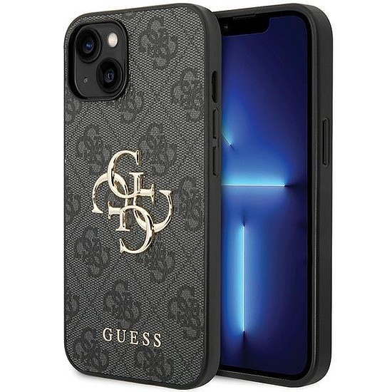 Guess 4G Big Metal Logo tok iPhone 15-höz - szürke