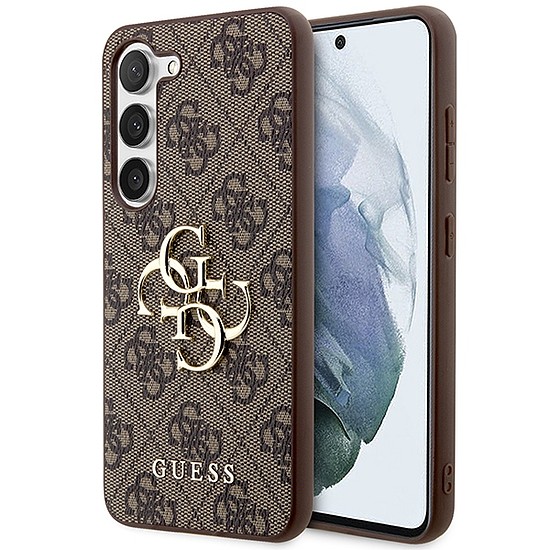 Guess 4G Big Metal Logo tok Samsung Galaxy S24-hez - barna