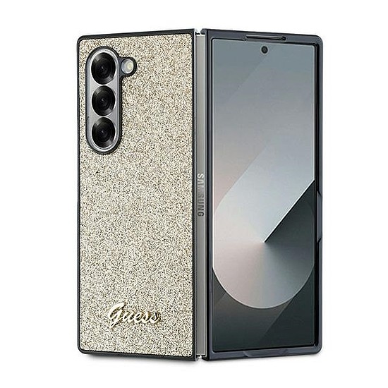 Guess 4G Glitter Script tok Samsung Galaxy Z Fold 6 telefonhoz - arany