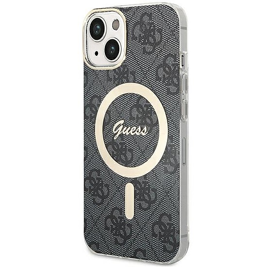 Guess 4G MagSafe tok iPhone 15 Plus / 14 Plus telefonhoz - fekete