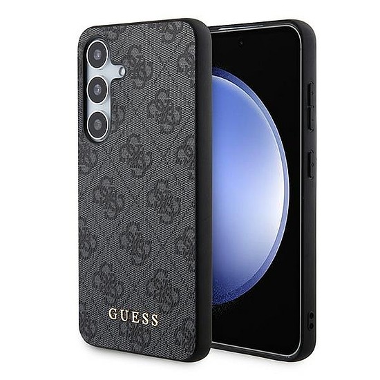 Guess 4G Metal Gold Logo tok Samsung Galaxy A35-höz - fekete