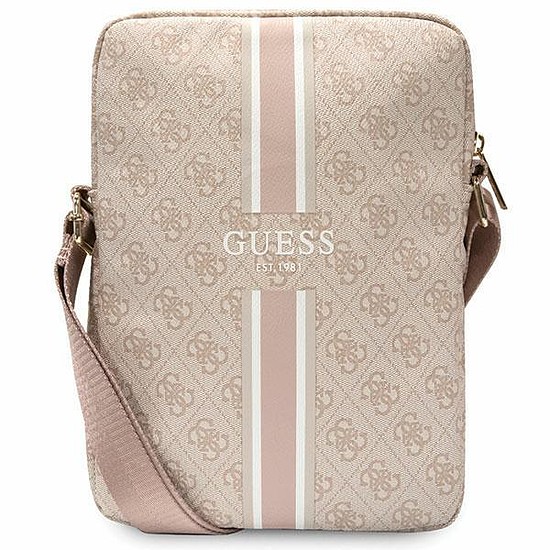 Guess Bag GUTB10P4RPSP 10" rózsaszín/rózsaszín 4G Stripes tablettáska