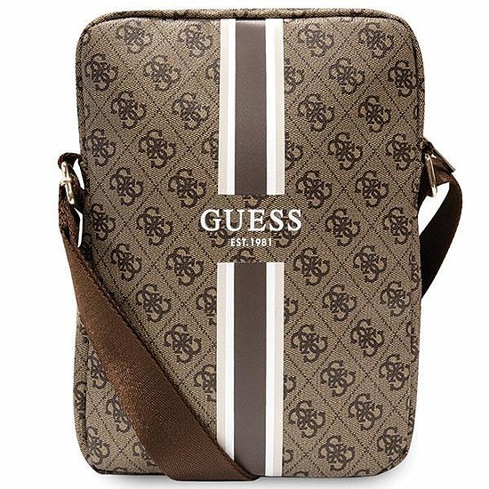 Guess Bag GUTB10P4RPSW 10" barna/barna 4G Stripes tablettáska