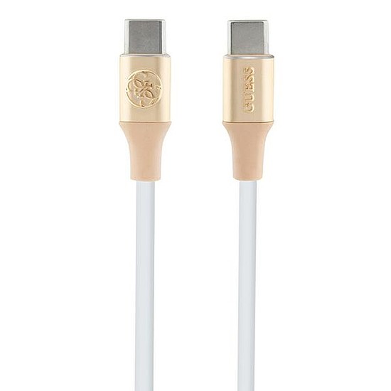 Guess Ebossed Logo USB-C / USB-C kábel 1,5 m-es gyorstöltés - arany