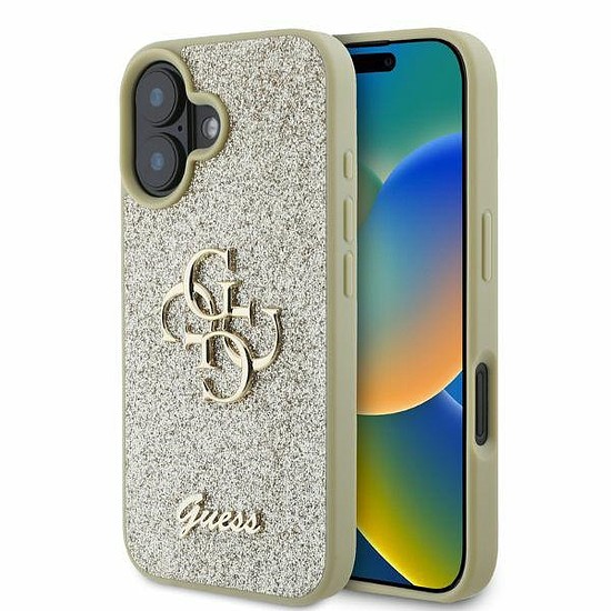 Guess Fix Glitter Big 4G iPhone 16 tok - arany