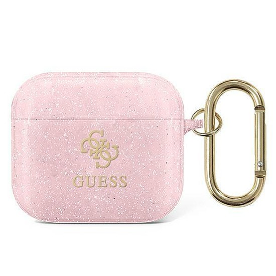 Guess GUA3UCG4GP AirPods 3 borító rózsaszín/rózsaszín Glitter Collection