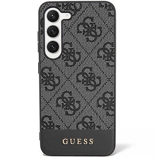 Guess GUHCS23SG4GLGR S23 S911 fekete/fekete keménytokos 4G Stripe Collection