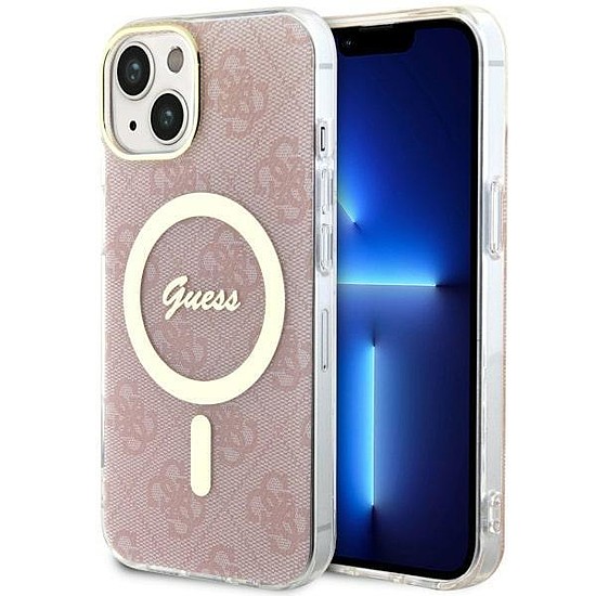 Guess GUHMP14MH4STP iPhone 14 Plus 6,7" rózsaszín/rózsaszín keménytokos 4G MagSafe