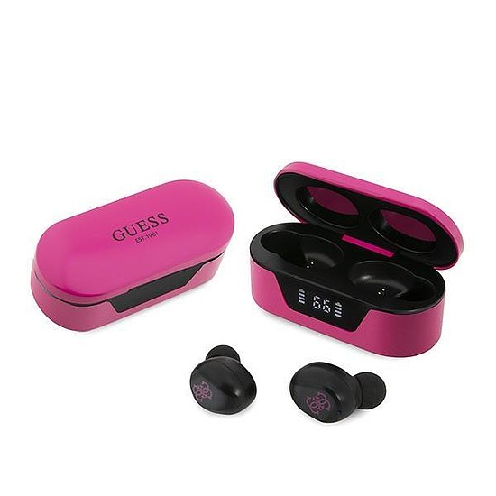 Guess GUTWST31EM TWS Bluetooth fejhallgató + magenta dokkoló