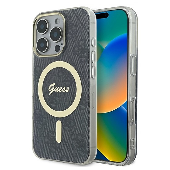 Guess IML 4G MagSafe iPhone 16 Pro tok - fekete