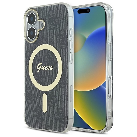 Guess IML 4G MagSafe iPhone 16 tok - fekete