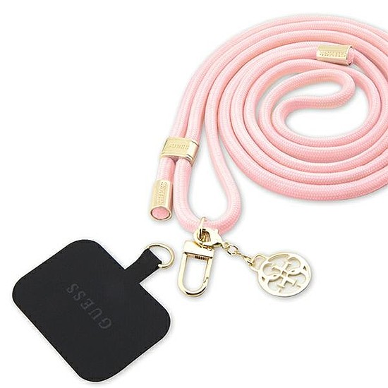 Guess Nylon 4G Metal Charm CBDY Cord telefonszíj - rózsaszín