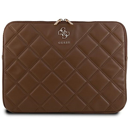 Guess Quilted 4G borító 14"-os laptophoz - barna