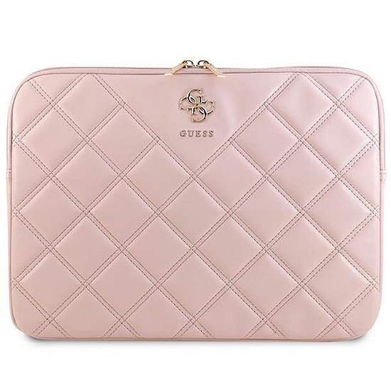 Guess Quilted 4G borító 14"-os laptophoz - rózsaszín