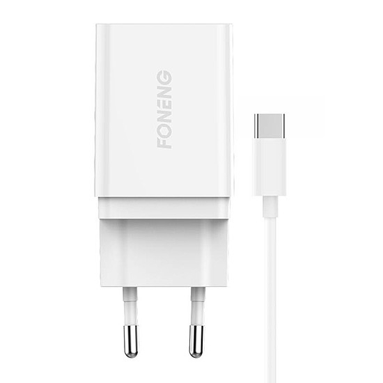 Gyorstöltő Foneng 1x USB K300 + USB-USB-C kábel (K300 Type-C)