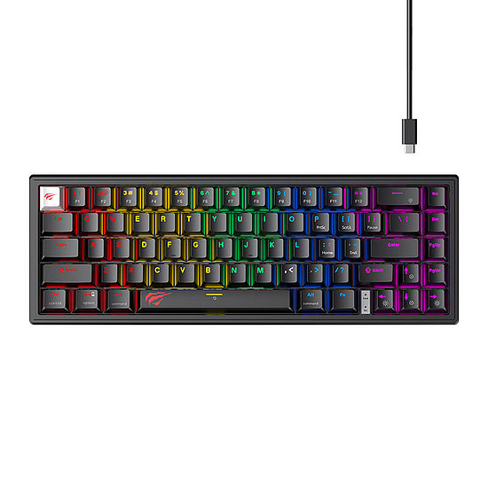 Havit KB874L Gaming Keyboard RGB fekete