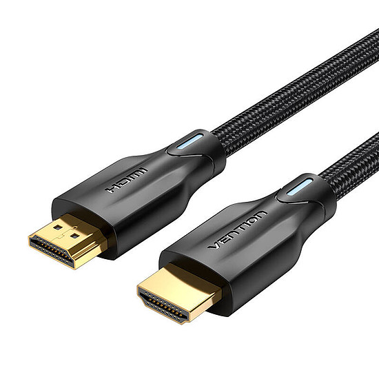 HDMI 2.1 kábelVention AAUBG, 1,5 m, 8K 60Hz/ 4K 120Hz fekete