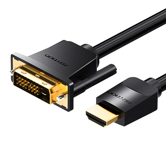 HDMI-DVI kábel 3 m-es Vention ABFBI fekete