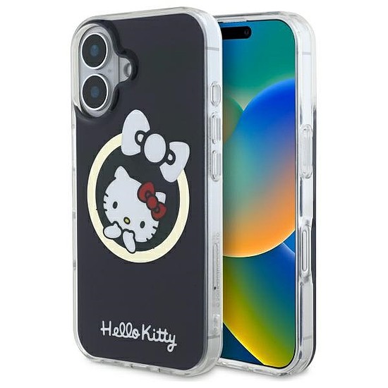 Hello Kitty IML Fun masni Magsafe iPhone 16 tok - fekete