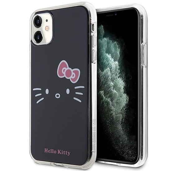 Hello Kitty IML Kitty Face tok iPhone 11 / Xr telefonhoz - fekete