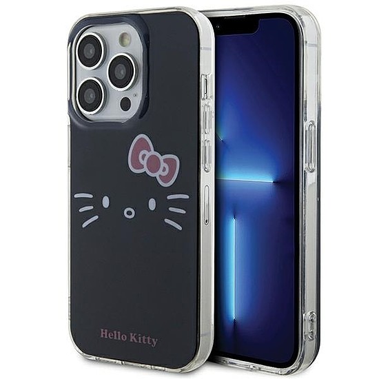 Hello Kitty IML Kitty Face tok iPhone 15 Pro Max telefonhoz - fekete