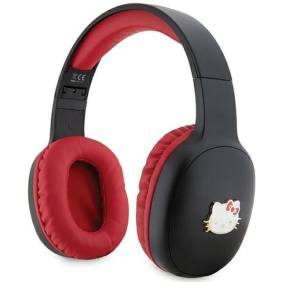 Hello Kitty Metal Logo Bluetooth fülre szerelhető fejhallgató - fekete