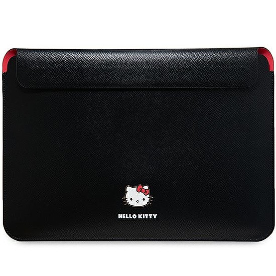 Hello Kitty PU fém logós tok 14"-os laptophoz - fekete