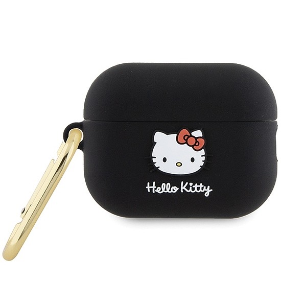 Hello Kitty szilikon 3D Kitty fejtok AirPods Pro 2-höz (2022/2023) - fekete