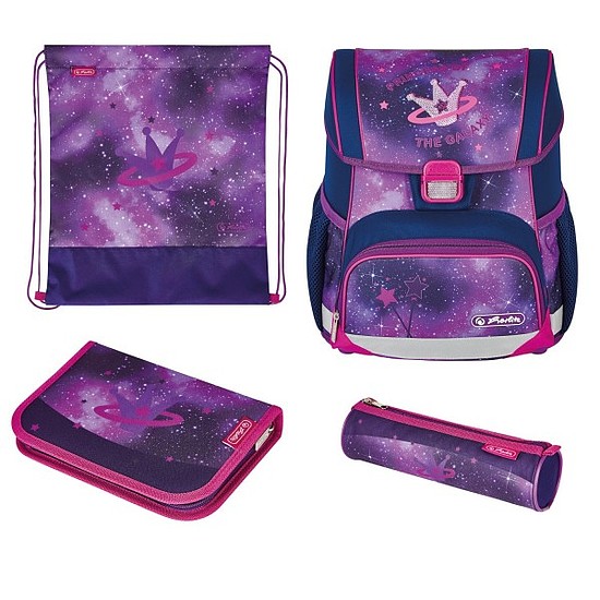 Herlitz iskolatáska 16L Loop Plus Galaxy Princess