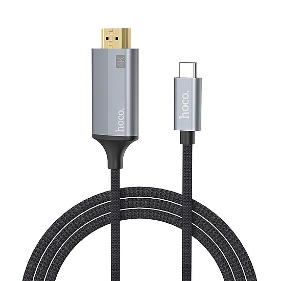 HOCO UA13 Type-C 3.0/HDMI adatkábel, 1,8m, szürke (HC080640)