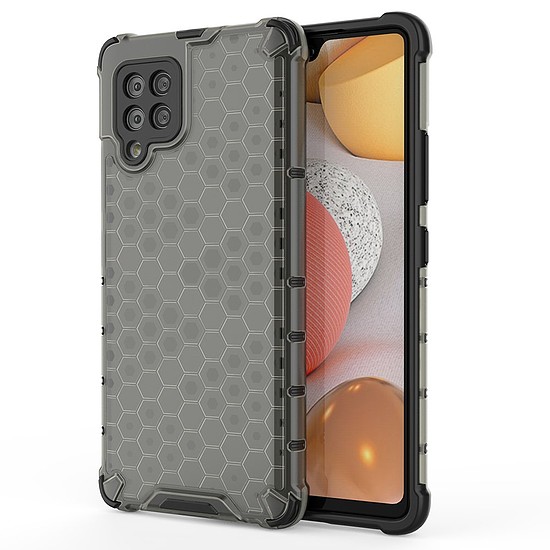 Honeycomb Case páncélburkolat TPU bumper Samsung Galaxy A42 5G fekete