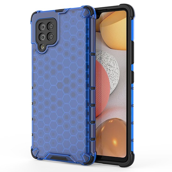 Honeycomb Case páncélburkolat TPU bumper Samsung Galaxy A42 5G kék