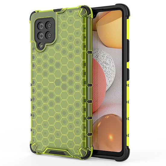 Honeycomb Case páncélburkolat TPU bumper Samsung Galaxy A42 5G zöld