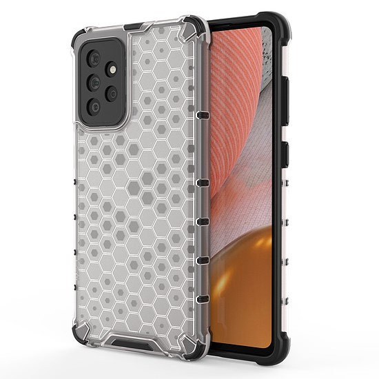 Honeycomb Case páncélburkolat TPU bumper Samsung Galaxy A72 4G átlátszó