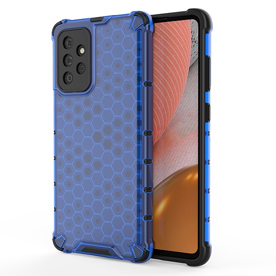 Honeycomb Case páncélburkolat TPU bumper Samsung Galaxy A72 4G kék