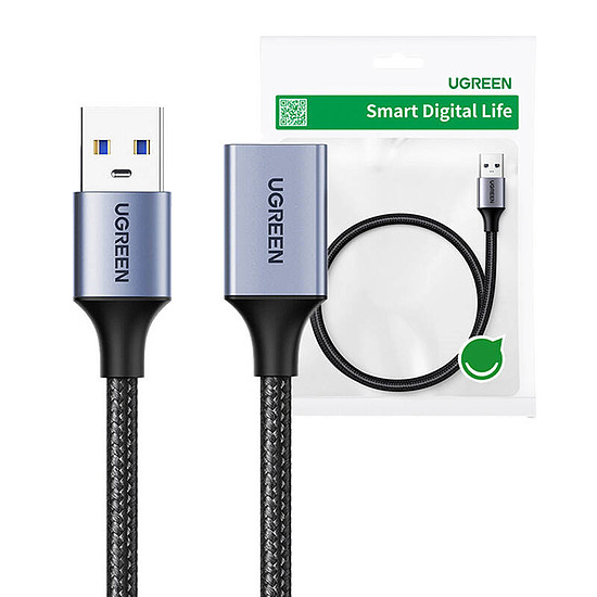 Hosszabbító kábel UGREEN US115 USB-A 3.0, 5m, fekete (25285)