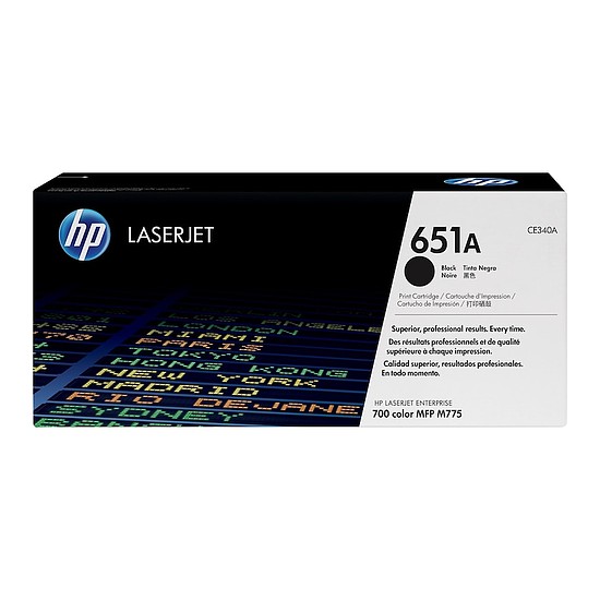 HP CE340A No.651A Black lézertoner eredeti 13,5K