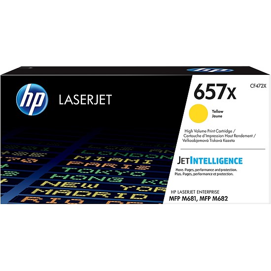 HP CF472X No.657X Yellow lézertoner eredeti 23K