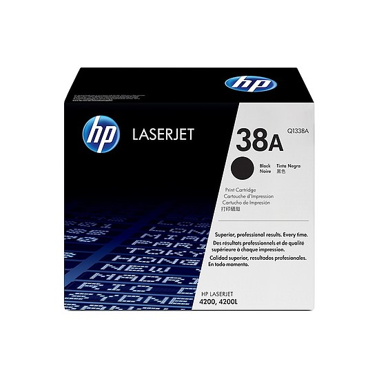 HP Q1338A No.38A Black lézertoner eredeti 12K megszűnő