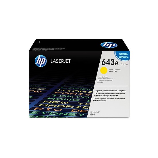 HP Q5952A No.643A Yellow lézertoner eredeti 10K