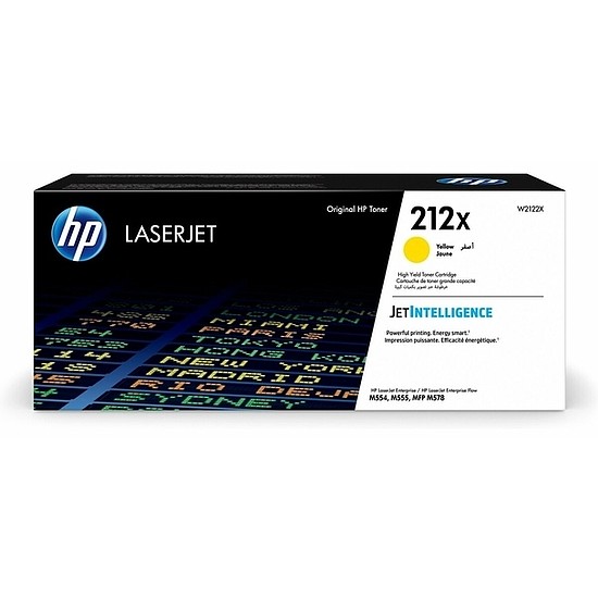 HP W2122X No.212X Yellow lézertoner eredeti 10K