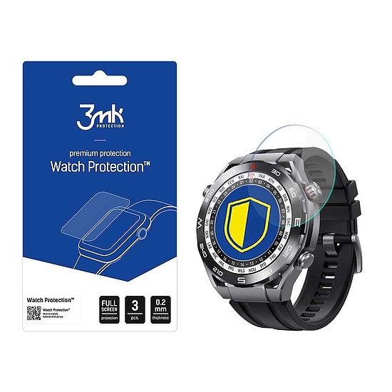 Huawei Watch Ultimate - 3mk Watch Protection v. FlexibleGlass Lite